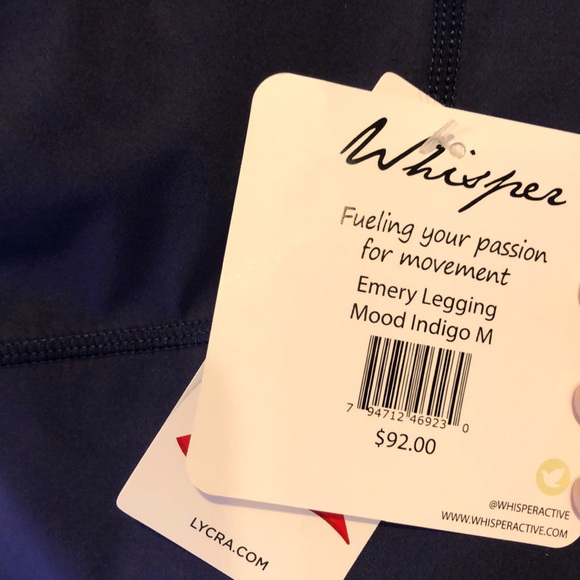 NWT Whisper Active Emery Legging - Picture 6 of 6
